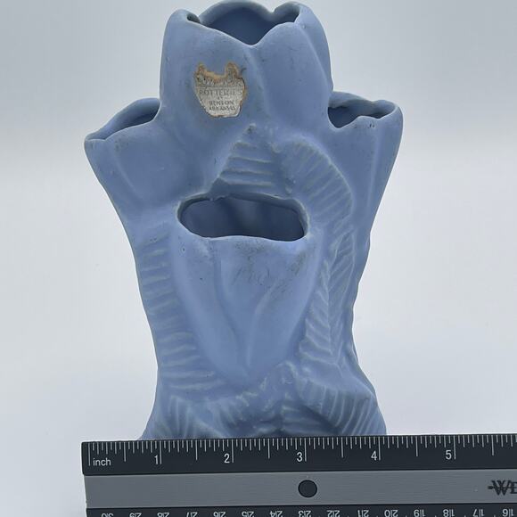 Niloak Art Deco Blue Tulip Vase - Picture 15 of 15